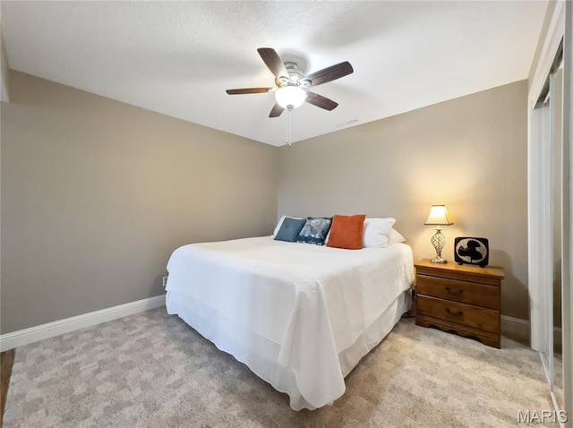 1171 Thunder Mountain Rd, Camdenton, MO 65020 - bedroom featuring light carpet and ceiling fan