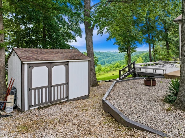 1171 Thunder Mountain Rd, Camdenton, MO 65020 - view of yard with a storage shed