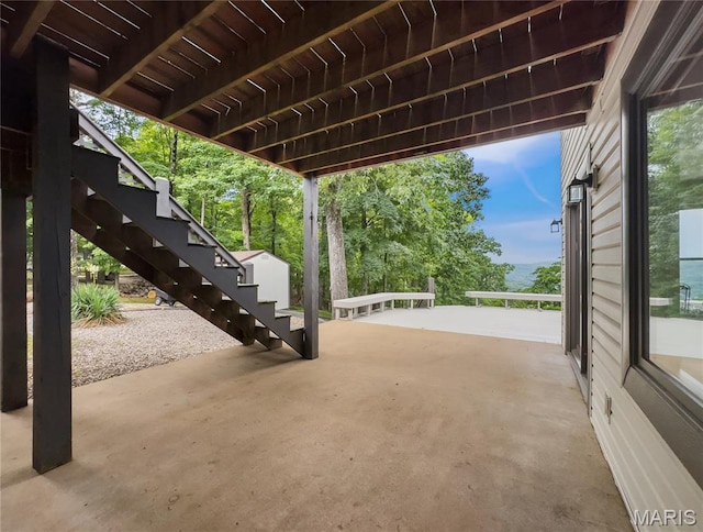 1171 Thunder Mountain Rd, Camdenton, MO 65020 - view of patio / terrace with stairway