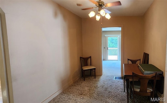 934 Raines Ave, Jackson, MO 63755 - hall featuring carpet and baseboards