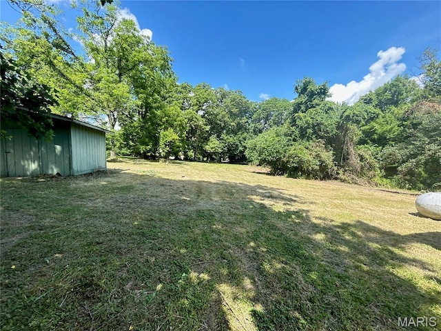 1203 N Main St, Salem, MO 65560 - view of green lawn featuring an outbuilding