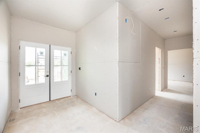 505 Master Ct, Shiloh, IL 62221 - doorway with concrete flooring and french doors