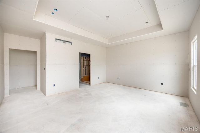 505 Master Ct, Shiloh, IL 62221 - unfurnished room with a raised ceiling and unfinished concrete floors