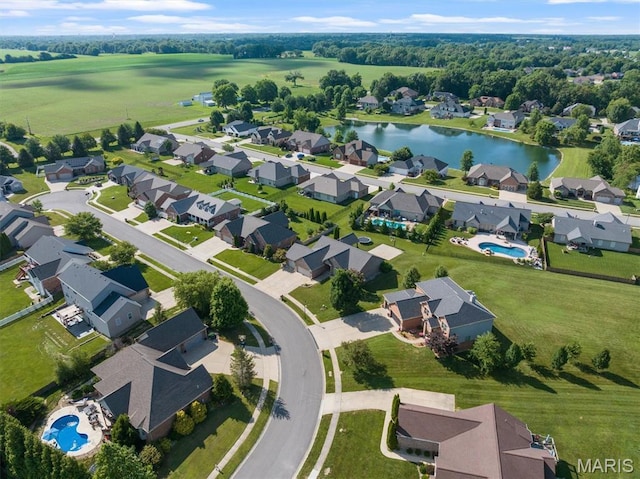 437 Marbleton Cir, Ofallon, IL 62269 - aerial view of property's location featuring a nearby body of water and nearby suburban area