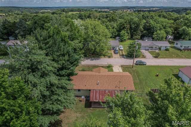 511 N Acre Dr, Richland, MO 65556 - view from above of property featuring a heavily wooded area