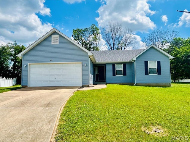 2401 Mountain Range Ct, Pacific, MO 63069 - single story home featuring a garage and driveway