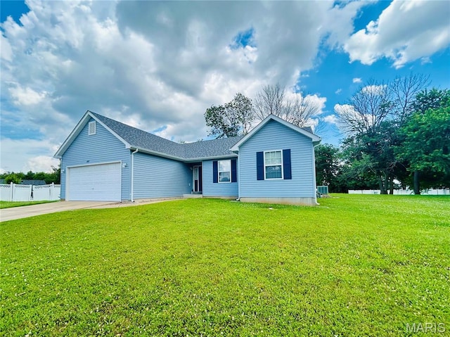 2401 Mountain Range Ct, Pacific, MO 63069 - single story home featuring a garage and concrete driveway