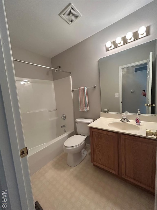 2401 Mountain Range Ct, Pacific, MO 63069 - bathroom featuring bathtub / shower combination, vanity, and tile patterned floors