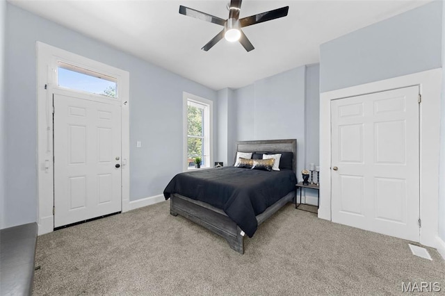3615 Nebraska Ave, Saint Louis, MO 63118 - bedroom featuring carpet floors and ceiling fan