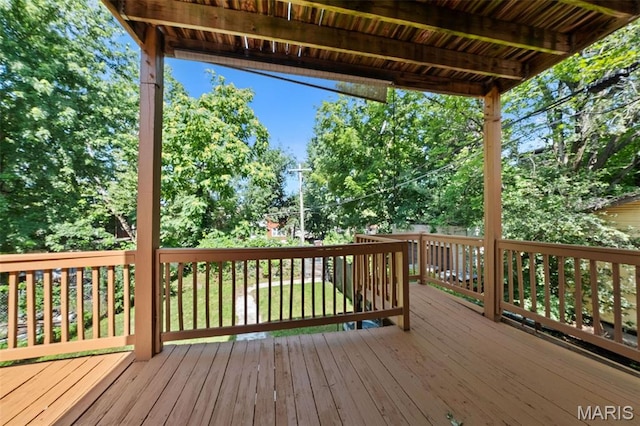 3615 Nebraska Ave, Saint Louis, MO 63118 - view of wooden terrace