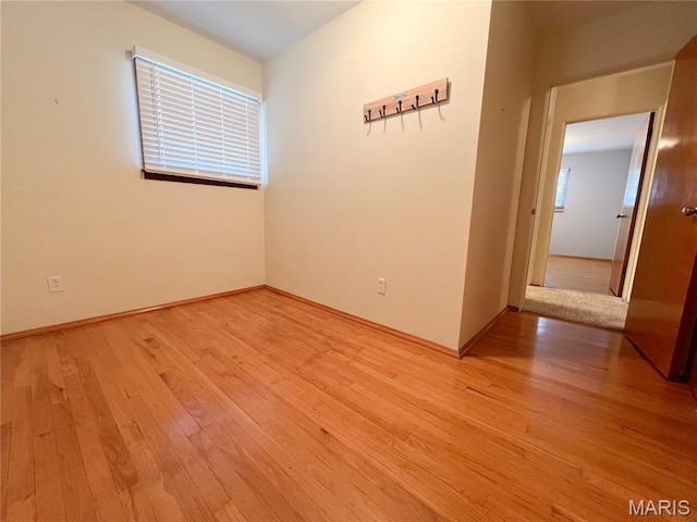 138 S 33rd St, Belleville, IL 62226 - spare room with light wood-style flooring and baseboards