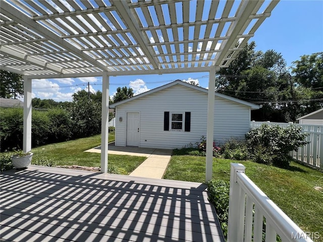 138 S 33rd St, Belleville, IL 62226 - view of patio / terrace featuring a pergola