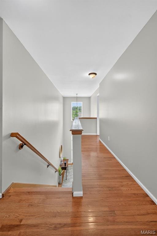 2426 Guardian Ct, Arnold, MO 63010 - corridor featuring an upstairs landing and wood finished floors
