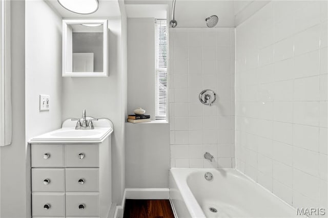 2725 Macklind Ave, Saint Louis, MO 63139 - full bathroom with vanity and  shower combination