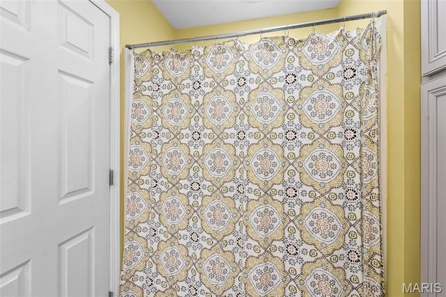 8114 Montclaire Ave, Brighton, IL 62012 - bathroom featuring a shower with shower curtain