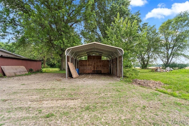 8114 Montclaire Ave, Brighton, IL 62012 - view of yard with a carport