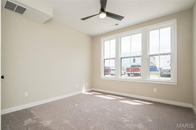 1347 W Gateway Hts W Unit 53-603, Richmond Heights, MO 63144 - empty room with carpet floors and ceiling fan