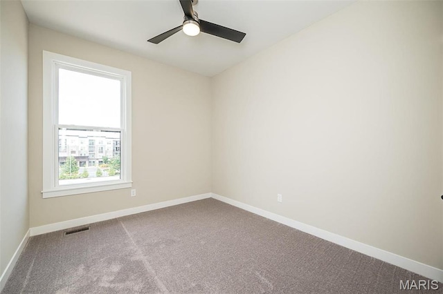 1347 W Gateway Hts W Unit 53-603, Richmond Heights, MO 63144 - carpeted empty room featuring baseboards and a ceiling fan