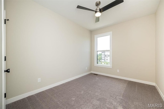 1347 W Gateway Hts W Unit 53-603, Richmond Heights, MO 63144 - spare room featuring ceiling fan and carpet flooring