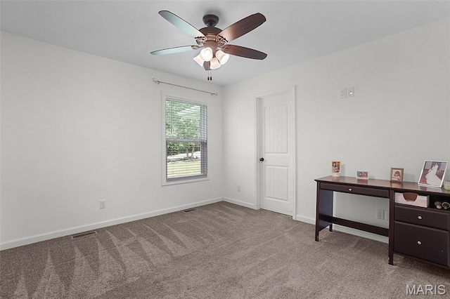 8224 Wild Acre Meadows Dr, Hillsboro, MO 63050 - carpeted empty room with a ceiling fan and baseboards