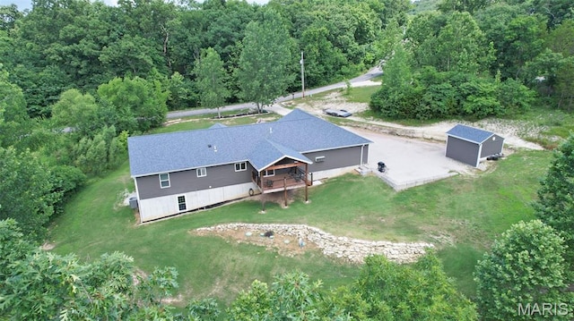 8224 Wild Acre Meadows Dr, Hillsboro, MO 63050 - view from above of property with a forest