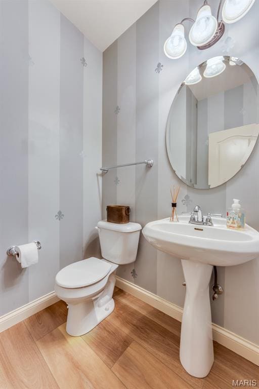 3026 Windsor Point Dr, Saint Louis, MO 63129 - half bath featuring wood finished floors
