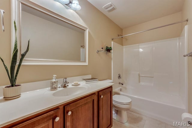 3026 Windsor Point Dr, Saint Louis, MO 63129 - full bathroom featuring vanity, bathing tub / shower combination, and tile patterned flooring