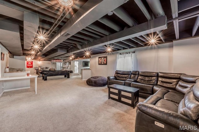 3026 Windsor Point Dr, Saint Louis, MO 63129 - view of carpeted living room