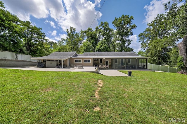 11365 Inverness Ln, Maryland Heights, MO 63043 - back of house with a patio and a fenced backyard