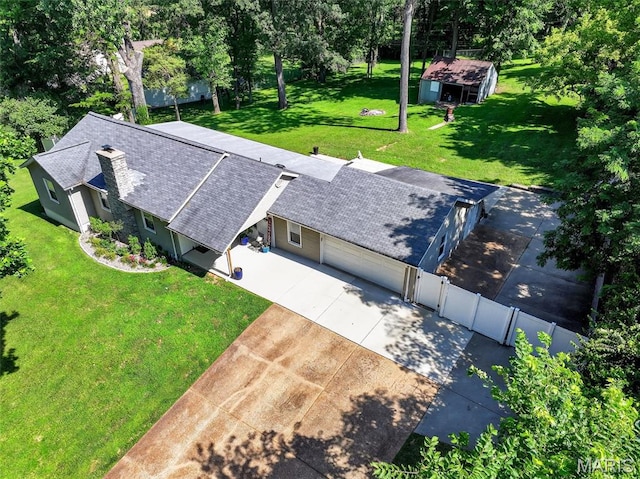 11365 Inverness Ln, Maryland Heights, MO 63043 - view from above of property featuring a tree filled landscape