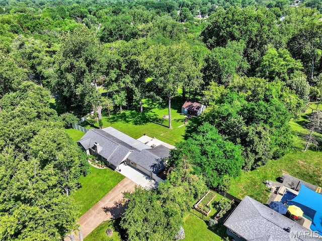 11365 Inverness Ln, Maryland Heights, MO 63043 - aerial view of a heavily wooded area