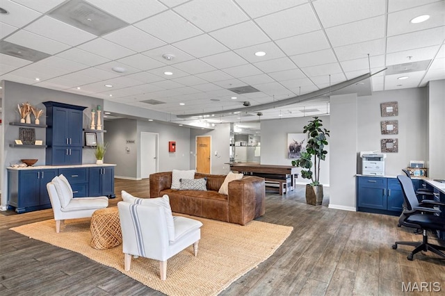 200 S Kirkwood Rd Unit 317, Kirkwood, MO 63122 - common area with a drop ceiling