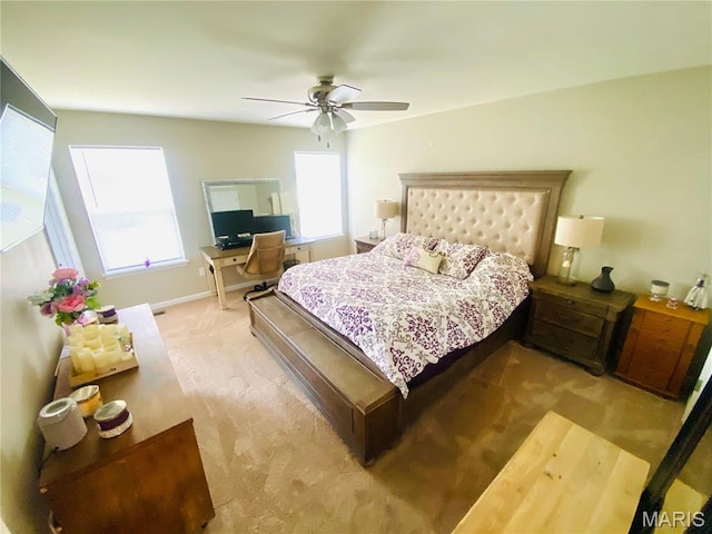 145 Champions Ln, Wentzville, MO 63385 - bedroom featuring carpet and ceiling fan