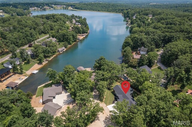 10028 Debbie Pl, Bonne Terre, MO 63628 - view of property location with a forest and a nearby body of water