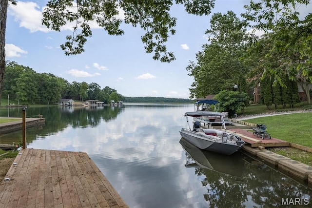 10028 Debbie Pl, Bonne Terre, MO 63628 - dock featuring a water view