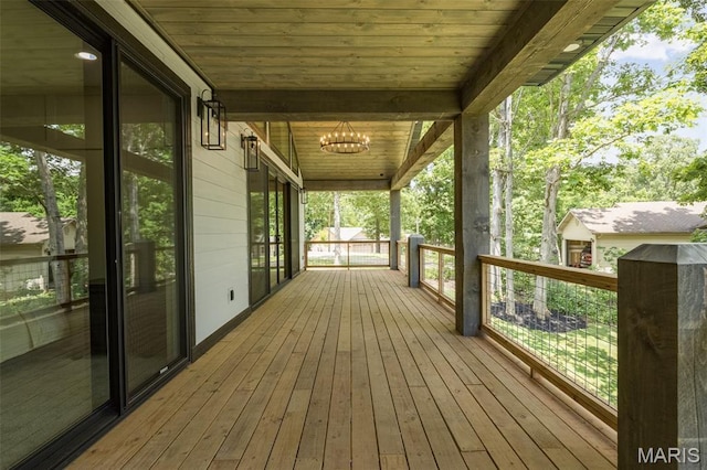 10028 Debbie Pl, Bonne Terre, MO 63628 - view of wooden deck