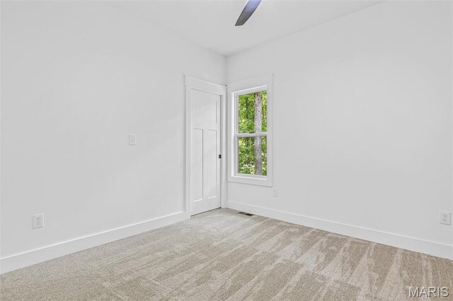 10028 Debbie Pl, Bonne Terre, MO 63628 - unfurnished room featuring a ceiling fan and carpet