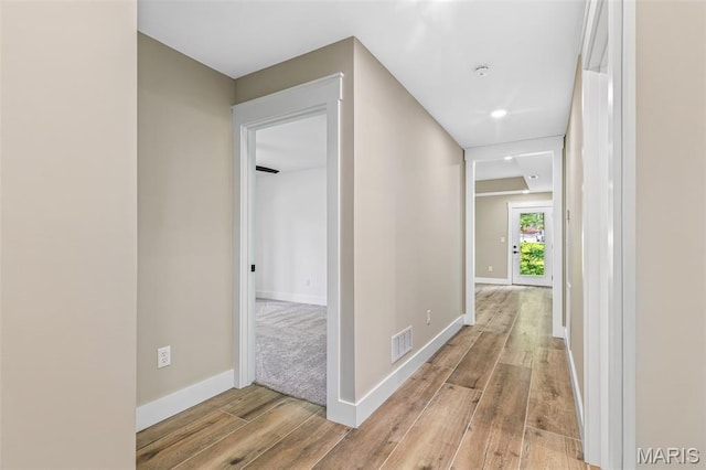 10028 Debbie Pl, Bonne Terre, MO 63628 - hall featuring light wood-style flooring and recessed lighting