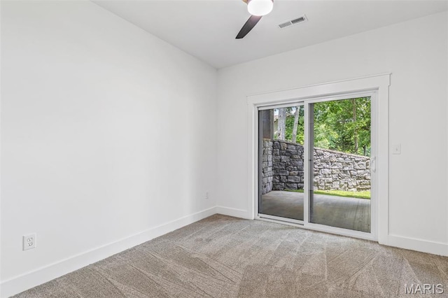 10028 Debbie Pl, Bonne Terre, MO 63628 - spare room with carpet floors and a ceiling fan