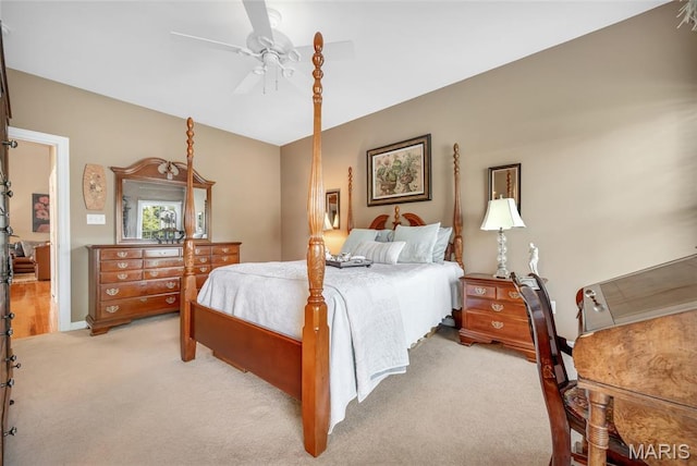 112 Wake Forest Pl, Ofallon, MO 63368 - bedroom with light carpet and ceiling fan