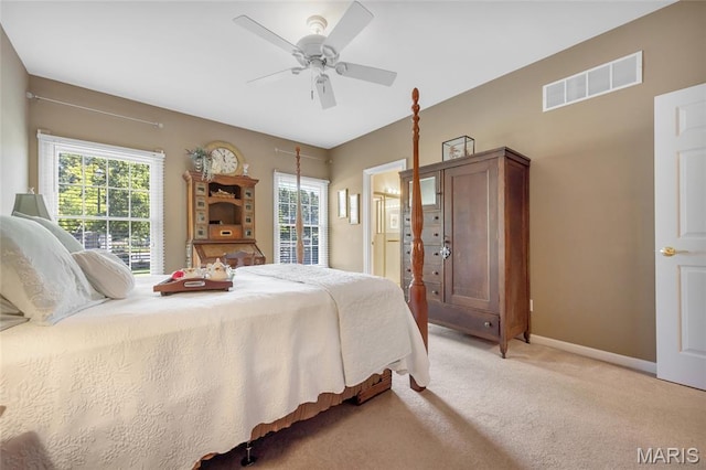 112 Wake Forest Pl, Ofallon, MO 63368 - bedroom featuring light carpet and ceiling fan