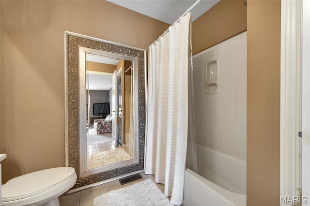 112 Wake Forest Pl, Ofallon, MO 63368 - bathroom with tile patterned flooring and shower / bathtub combination with curtain