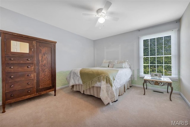 112 Wake Forest Pl, Ofallon, MO 63368 - bedroom featuring light carpet and ceiling fan