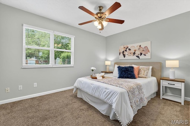 117 1st Ave, Edwardsville, IL 62025 - carpeted bedroom with baseboards and ceiling fan
