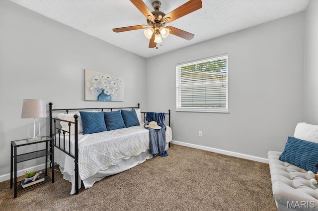 117 1st Ave, Edwardsville, IL 62025 - carpeted bedroom featuring baseboards and ceiling fan