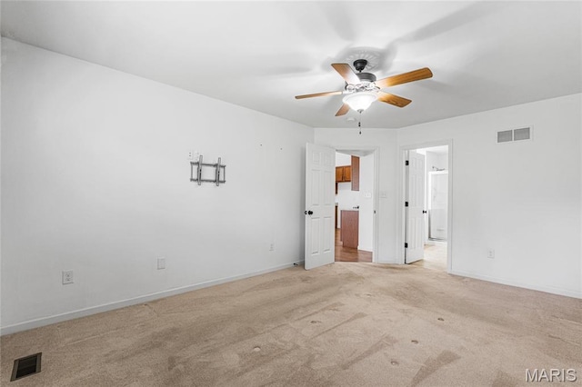 524 Pleasant Breeze Dr, Wentzville, MO 63385 - unfurnished room featuring ceiling fan and light carpet