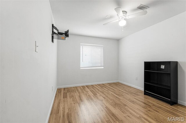 524 Pleasant Breeze Dr, Wentzville, MO 63385 - unfurnished room with wood finished floors and ceiling fan