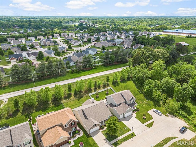 524 Pleasant Breeze Dr, Wentzville, MO 63385 - aerial view of residential area