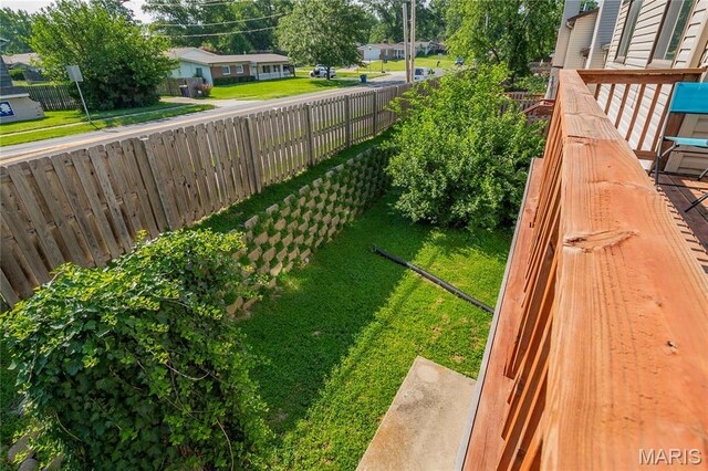 1756 Pineberry Ct, Creve Coeur Township, MO 63146 - fenced backyard with a residential view