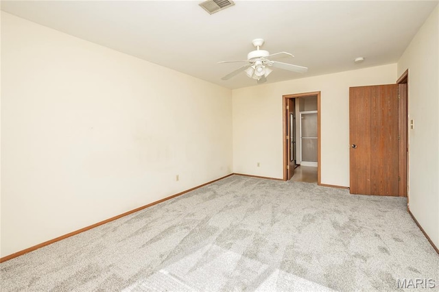 1756 Pineberry Ct, Creve Coeur Township, MO 63146 - unfurnished bedroom featuring carpet flooring, a ceiling fan, a closet, and a walk in closet